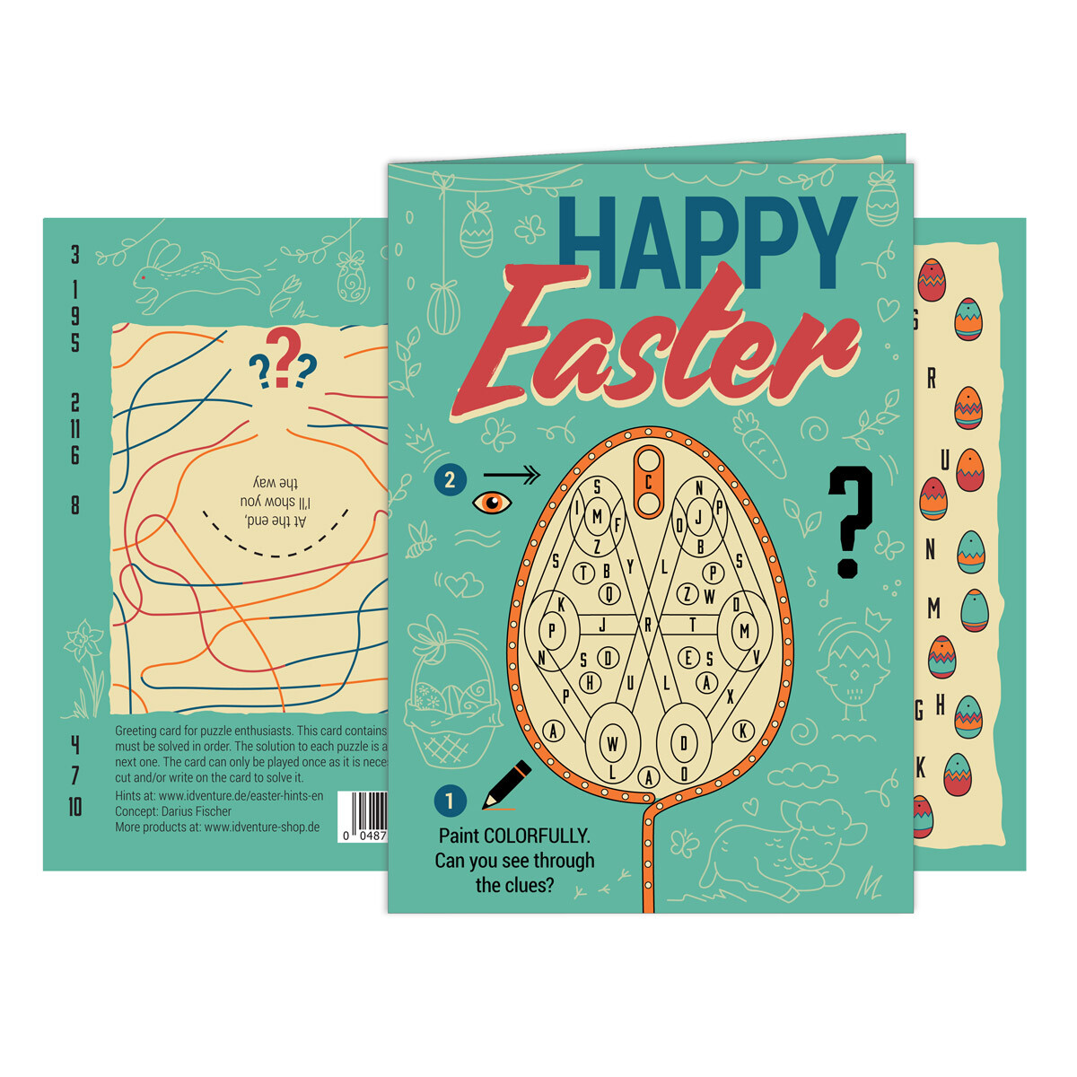 "Happy Easter" Escape Greeting box