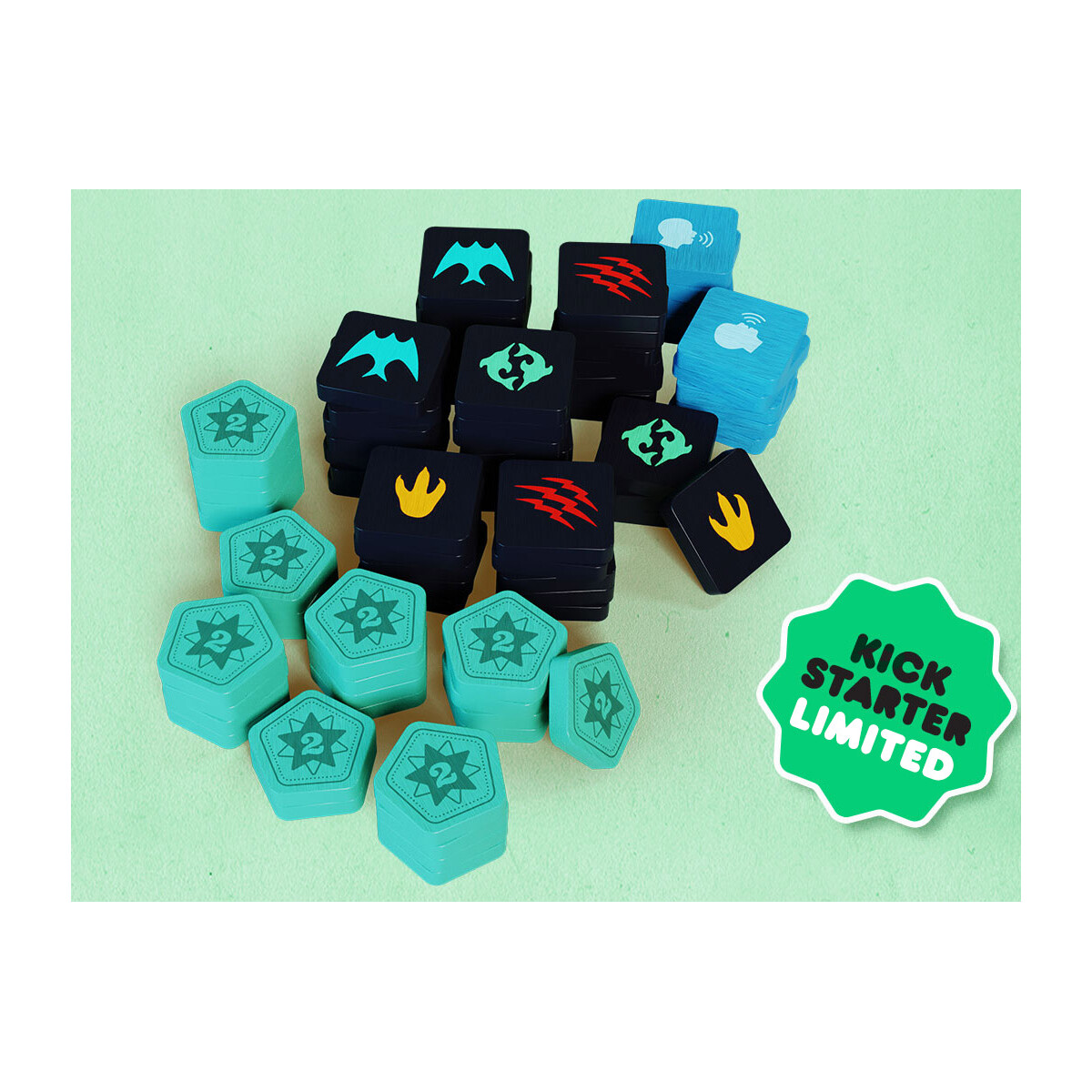 Wooden Tokens for Crypitc Nature *86 pcs